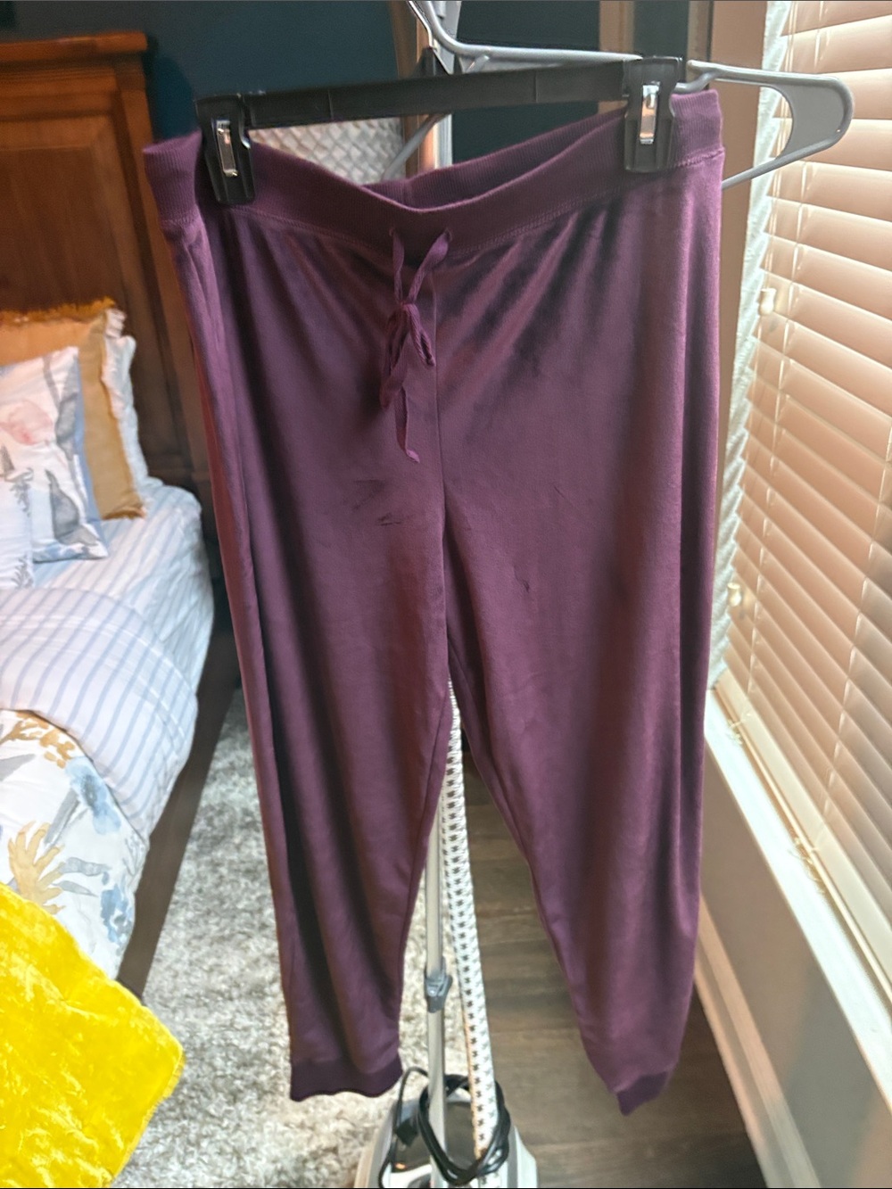 Women's Plum Lounge Pants with Drawstring